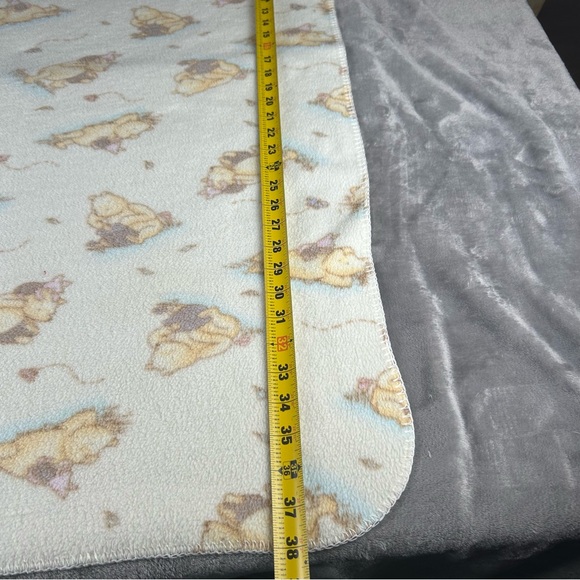 Disney Classic Pooh Fleece Baby Blanket 2006 Winnie The Pooh & Piglet Polyester‎ - Picture 3 of 12